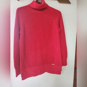 Michael Kors womens Turtleneck Tunic Sweater Size L